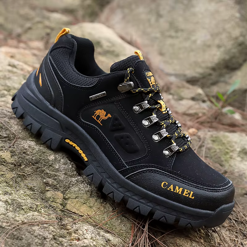 Chaussures de randonnée classiques noires pour hommes