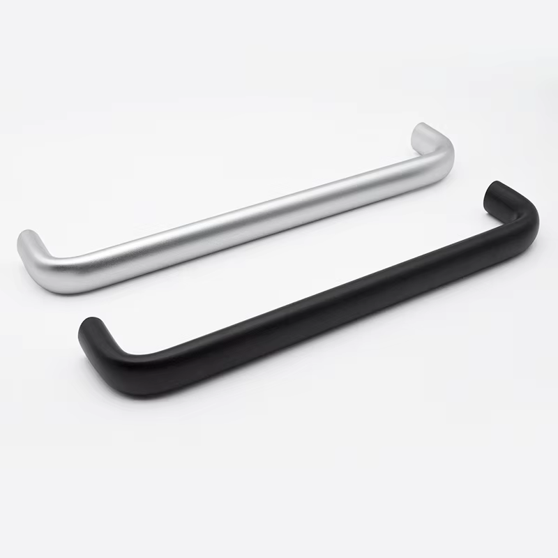 Poignées de tiroir de cuisine de style industriel pour meubles, armoire à chaussures, poignée de porte allongée en forme de U en alliage d'aluminium 300 mm