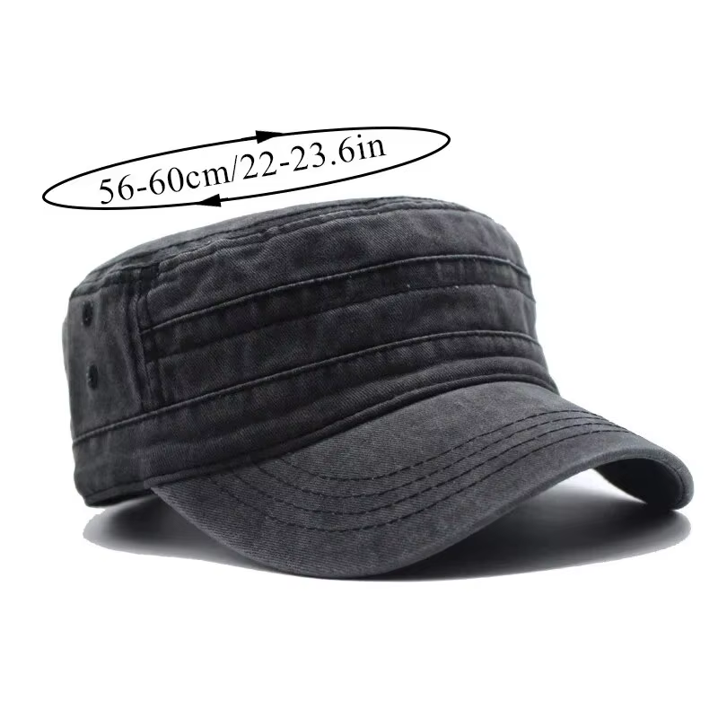 Chapeau hommes pêche rétro faire vieux lavage jean grande tête bavoir plat chapeau extérieur décontracté cravate femme casquette tendance Style européen et N