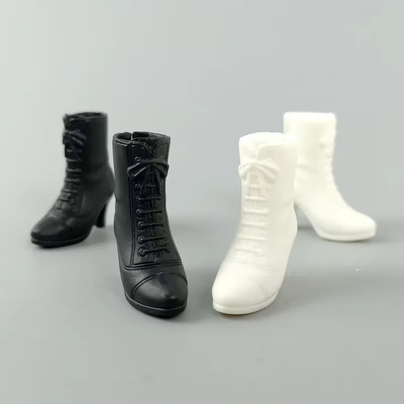 Chaussures de poupée à la mode pour Barbie, bottines à talons hauts pour poupée Blythe, accessoires de maison de poupée, jouet pour enfants, 1/6 BJD