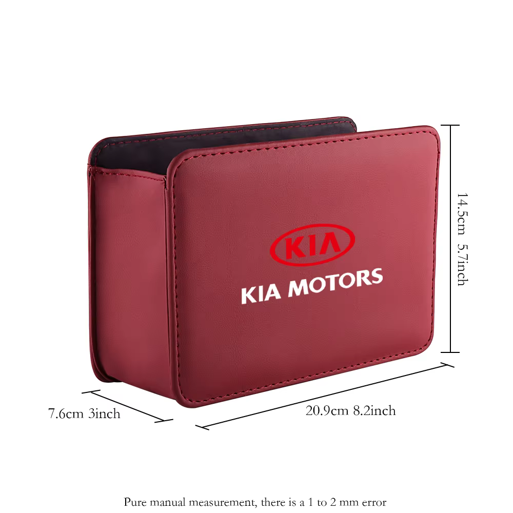 Accessoires de voiture porte latérale siège arrière organisateur boîte sacs de rangement en cuir pour KIA Rio Ceed Sportage Cerato Sorento Picanto Optima