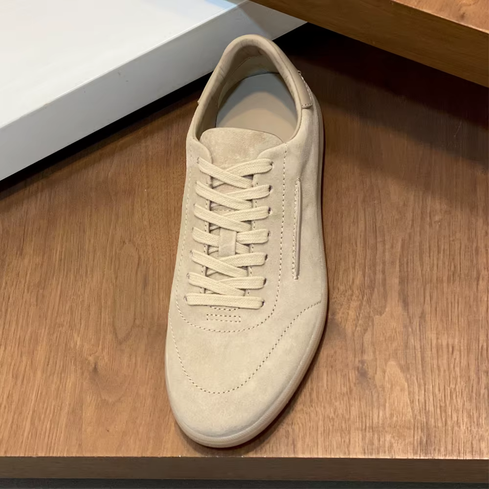 Nouvelles Chaussures Décontractées en Daim pour Hommes 2026 – Baskets Confortables à Semelle Plate pour le Quotidien