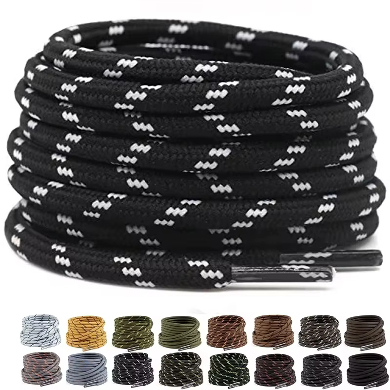 Lacets Ronds Lumineux pour Chaussures de dehors