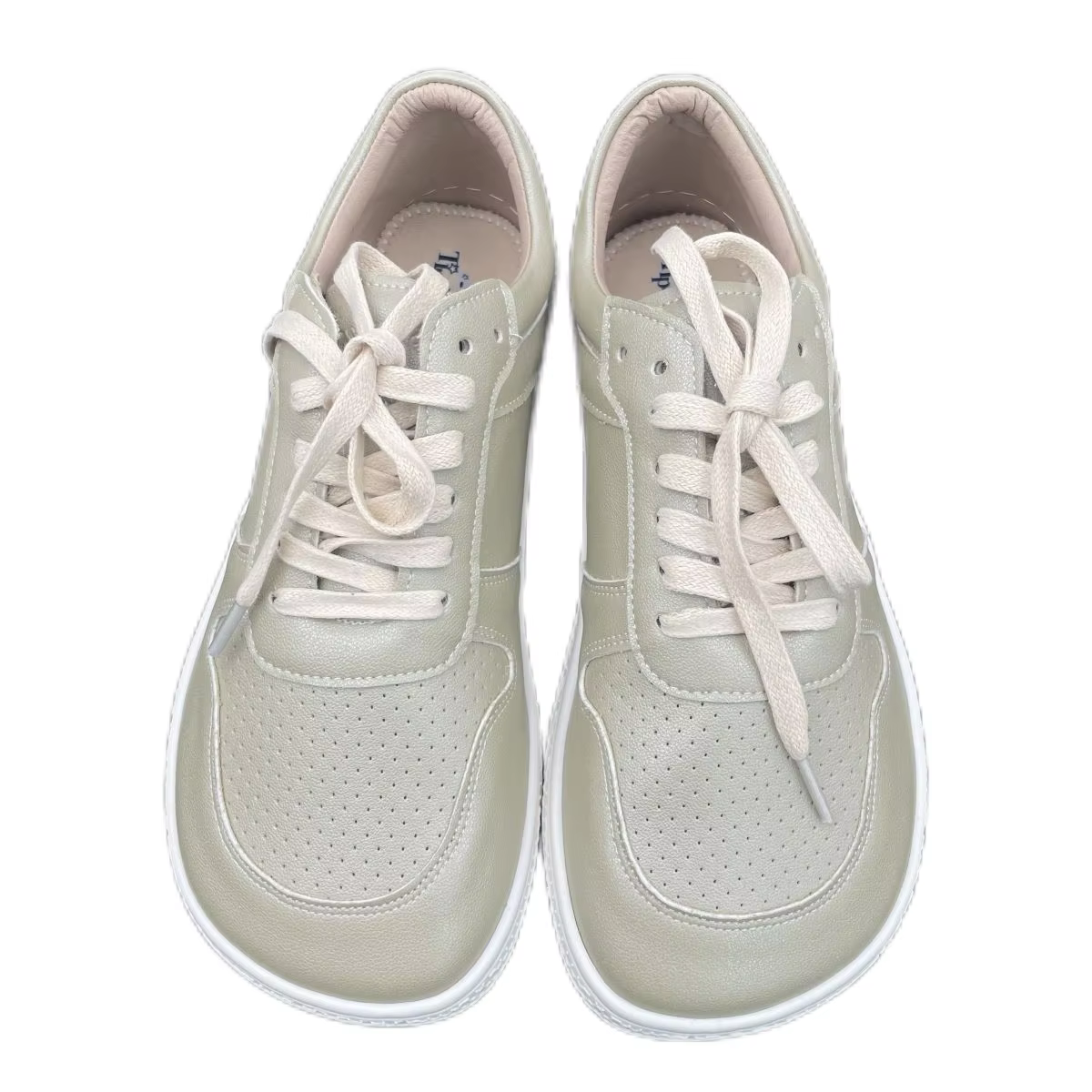 Tipsietoes 2025 pieds nus en cuir véritable Sneaker pour femmes hommes plat doux zéro goutte semelle plus large orteil boîte Flexible léger