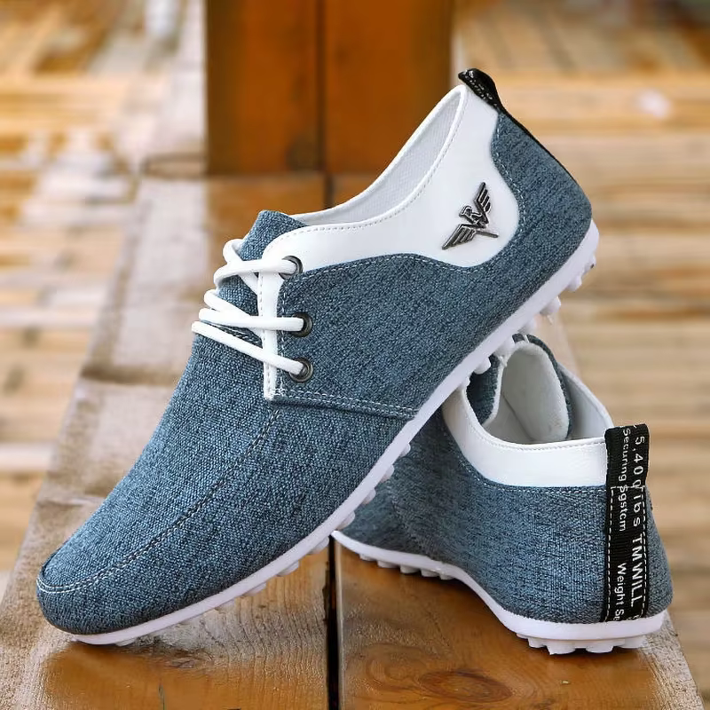 Chaussures en toile légères à lacets pour hommes