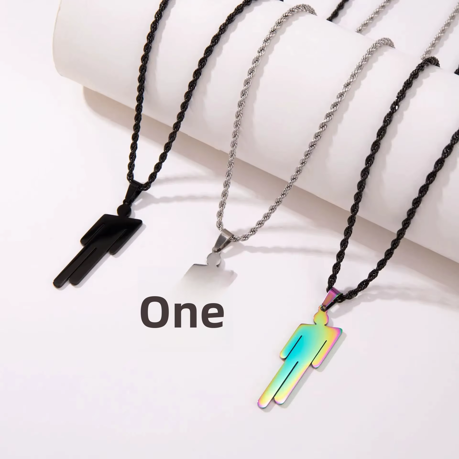 Billie Eilish collier de mode à la mode Mini accessoire de bijoux Personaje Style Hip Hop transfrontalier de la Chine continentale