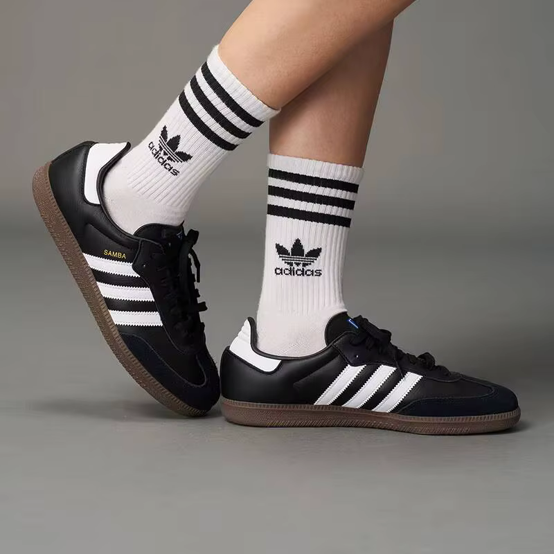 Adidas Official Authentic SAMBA OG Clover Chaussures de skate décontractées pour hommes et femmes B75807