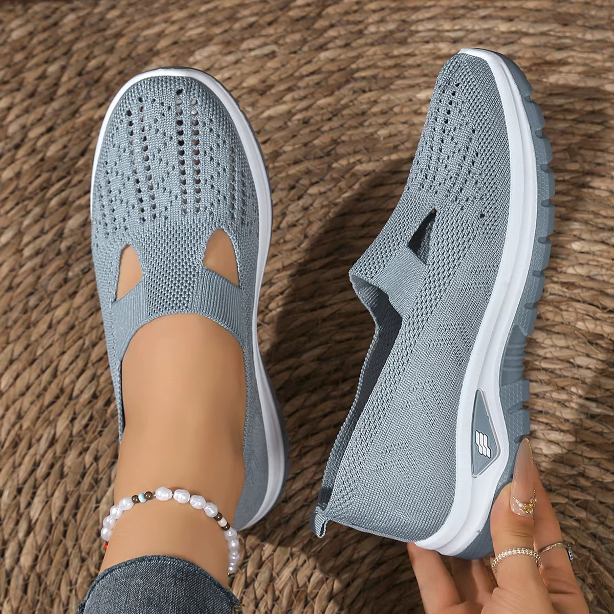 Chaussures de sport décontractées pour femmes avec maille respirante