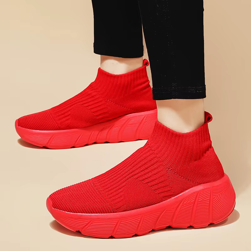 Chaussures de course à plateforme montantes pour hommes et femmes