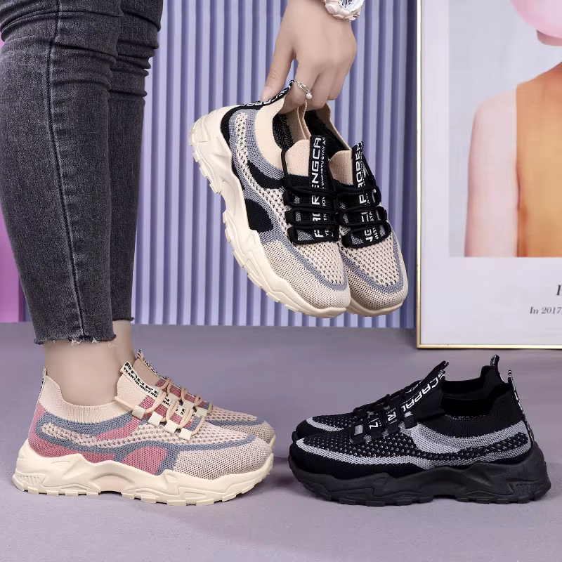 Baskets épaisses 2025 chaussures décontractées pour femmes printemps et automne