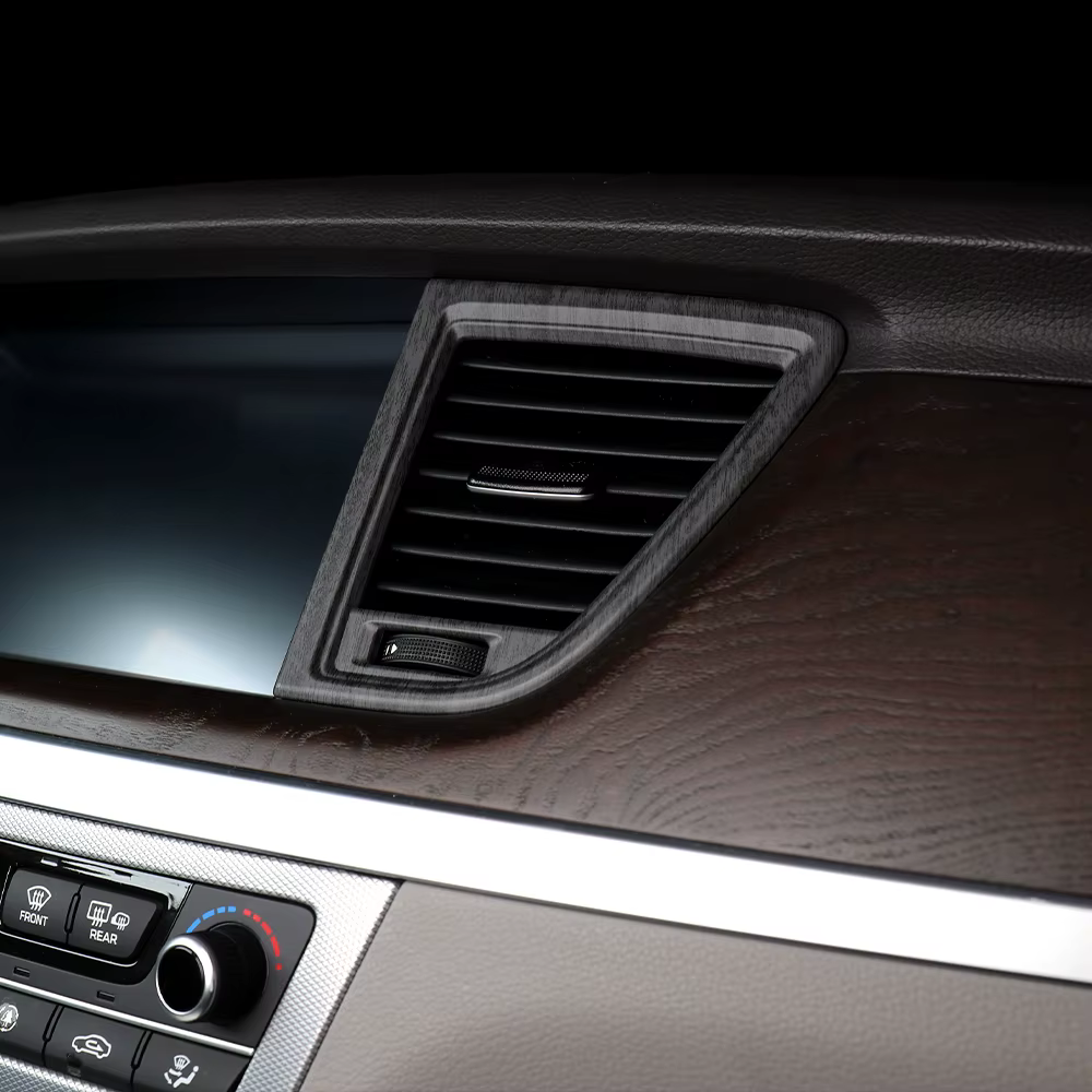 Accessoire intérieur de voiture pour Genesis G80 DH 2015-2020 conduite à gauche, garniture de cache de ventilation centrale du tableau de bord en ABS