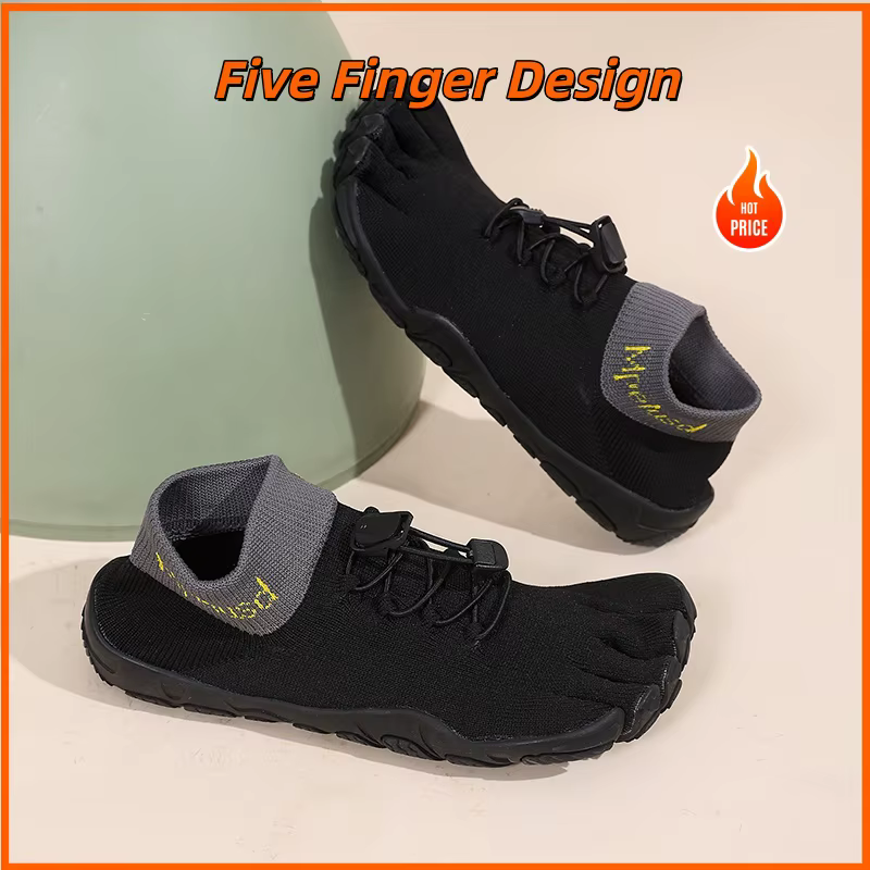 Grandes tailles Chaussures à Cinq Doigts Femme Baskets Barefoot Minimalistes pour Fitness Yoga Gym