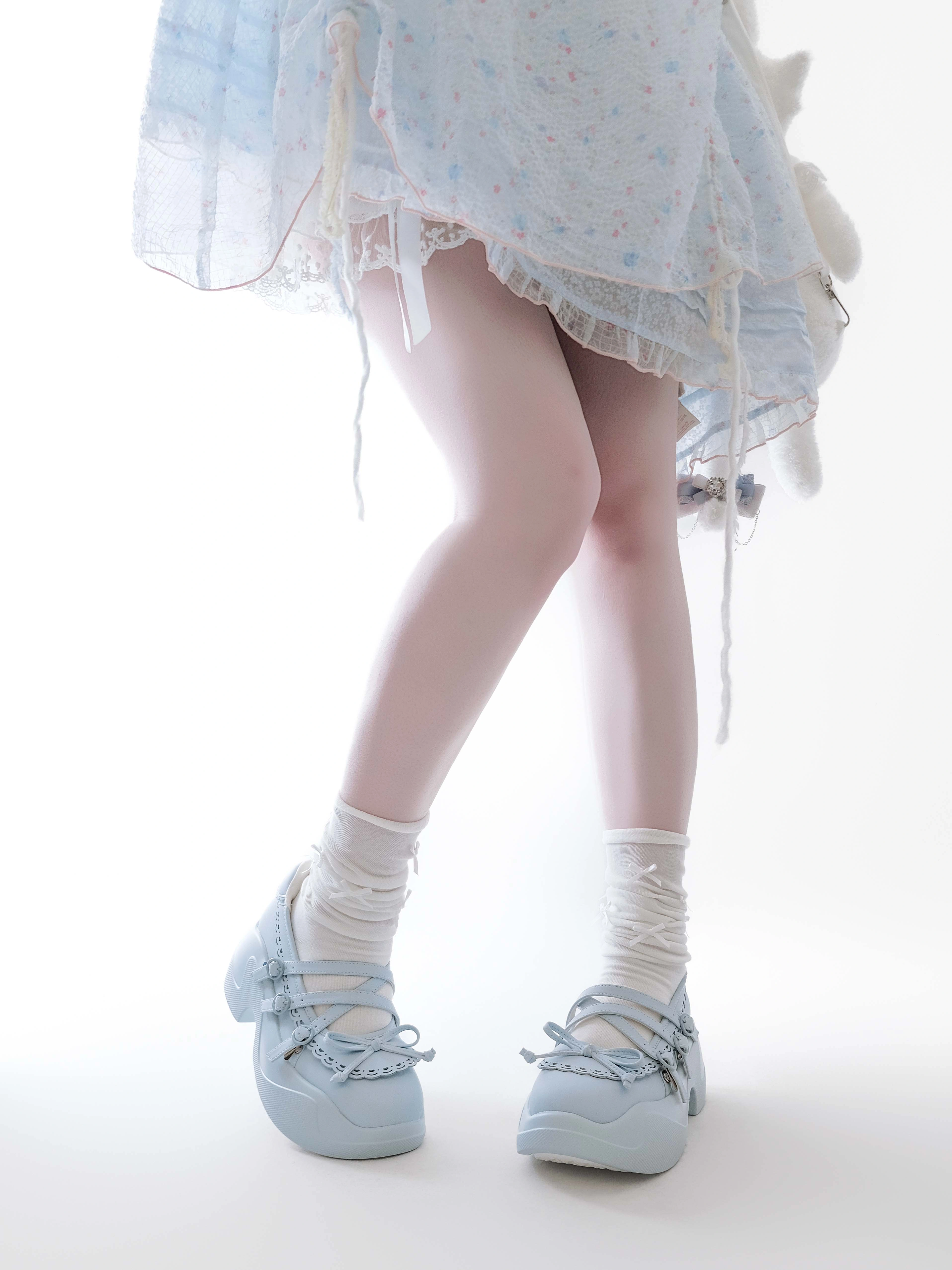 Été Leilei Gururu Original doux fille chaussures à semelles épaisses