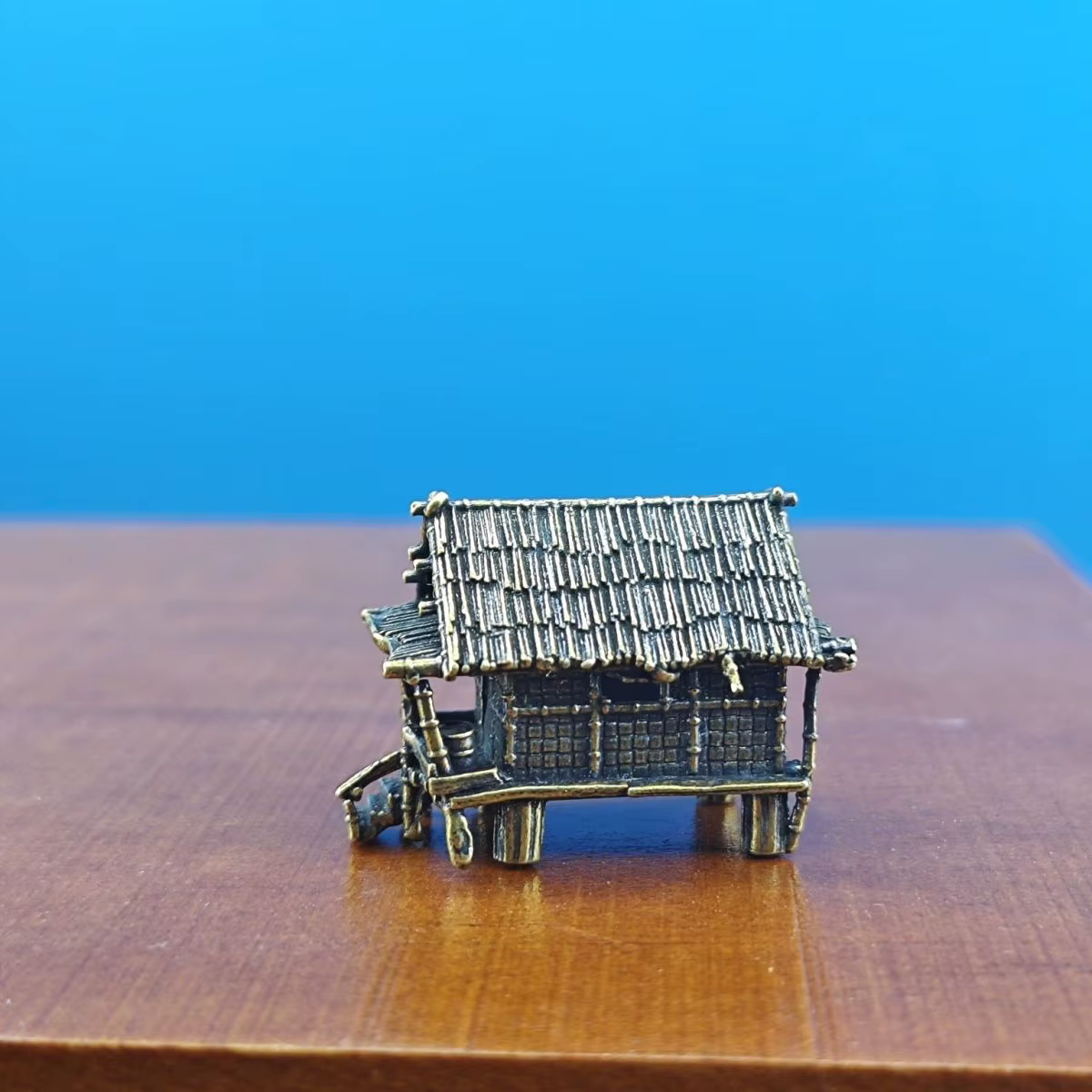 Modèle architectural ancien chinois, micro-paysage, rocaille artificielle, pierres étranges, ornements d'aquarium, chalet au toit