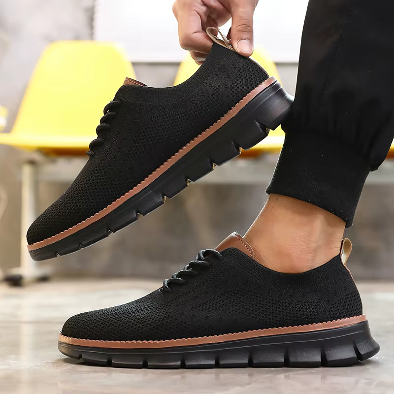 Chaussures tricotées décontractées ultra-légères pour hommes