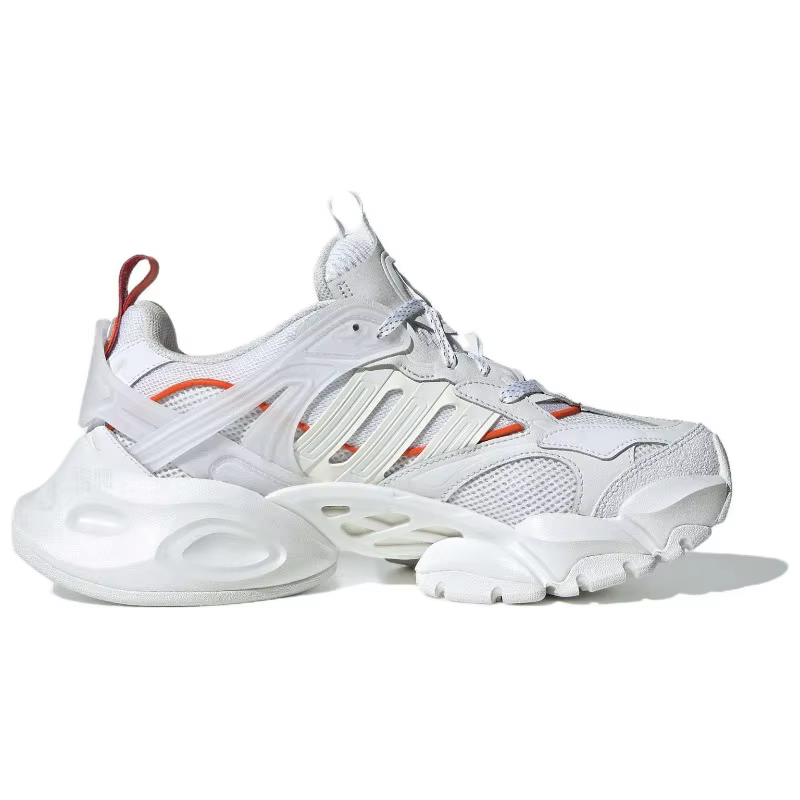 Adidas XLG Runner Deluxe Unisex Low Top Dad Shoes Blanc Orange