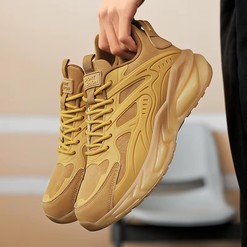YRZL hommes baskets Sport décontracté respirant chaussures de course confortable marche léger maille chaussure en plein air anti-dérapant Tennis homme