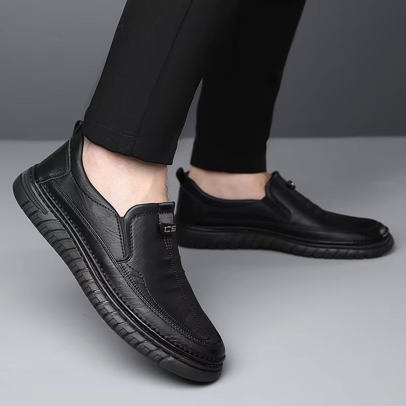 Mocassins en cuir confortables pour hommes
