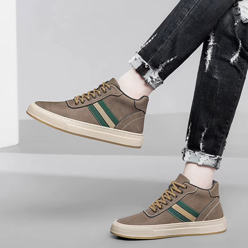 Chaussures d'ascenseur pour hommes augmenter 6cm baskets