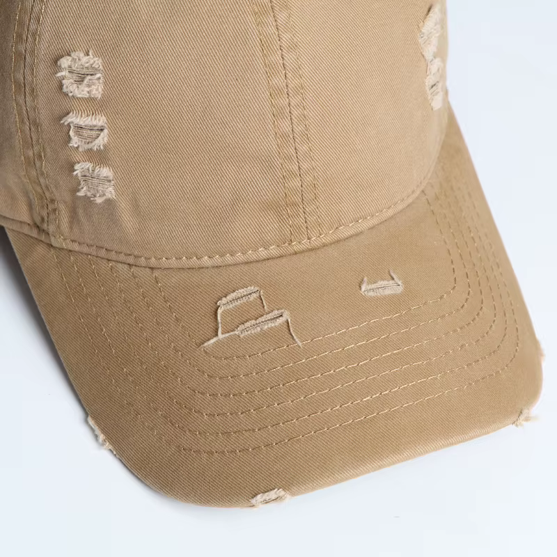 Casquette de baseball vintage délavée avec logo personnalisé