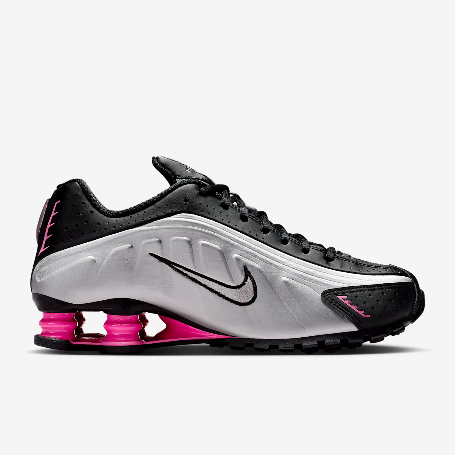 Nike Authentic Shox R4 Chaussures de sport résistantes à l'usure avec coussinets à colonnes d'air pour femmes AR3565-012