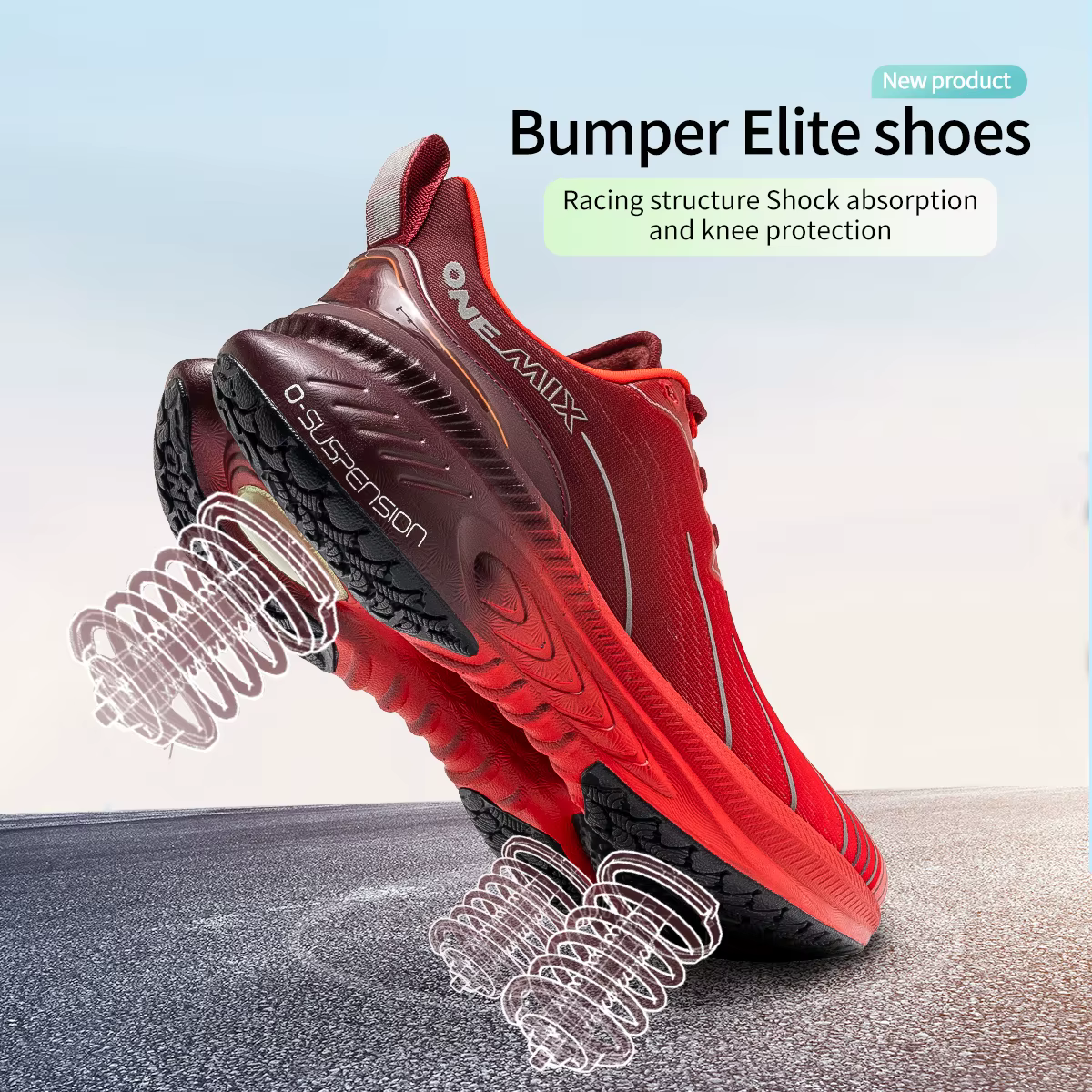 Chaussures de course à lacets pour hommes