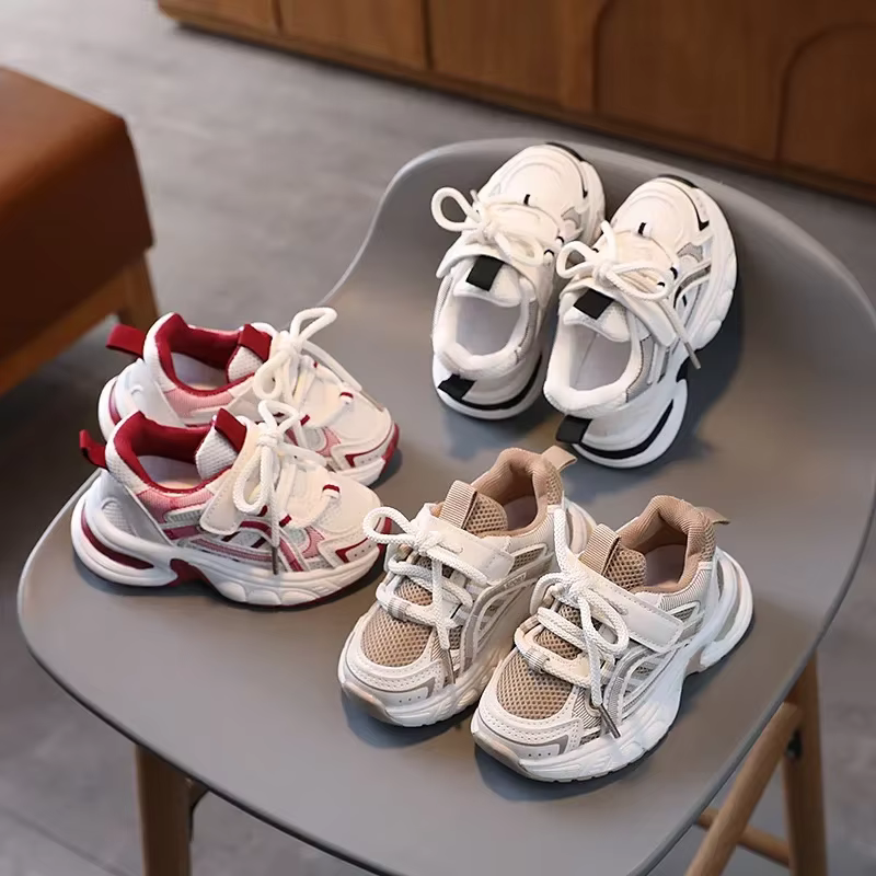 Nouveaux enfants baskets pour filles école casual chaussures de sport pour garçon printemps automne polyvalent