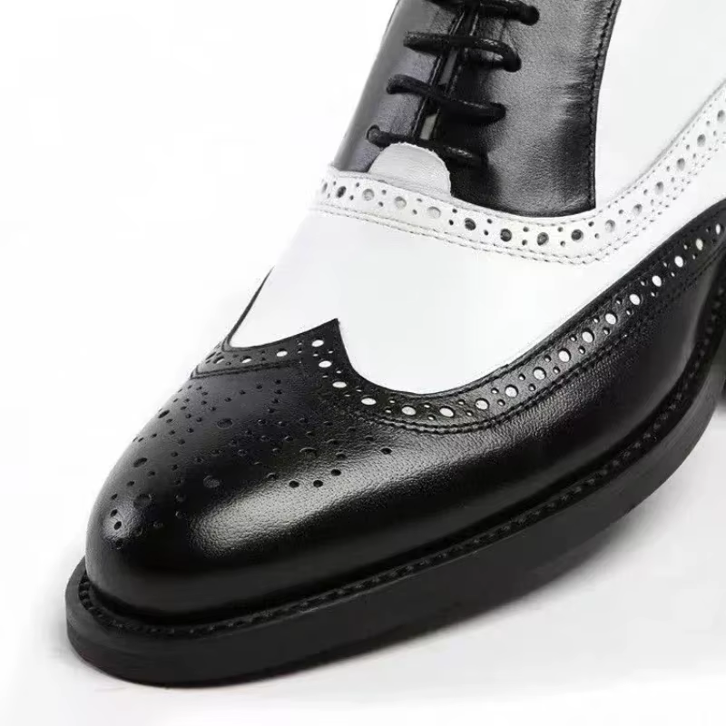 Couleurs mélangées hommes chaussures habillées rétro
