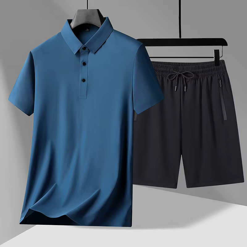 Polos + Objectifs 2024 été nouveau style mode Sportedly Hommes Ensembles décontractés Homme Chemises et Objectifs mode M-4XL pleine taille