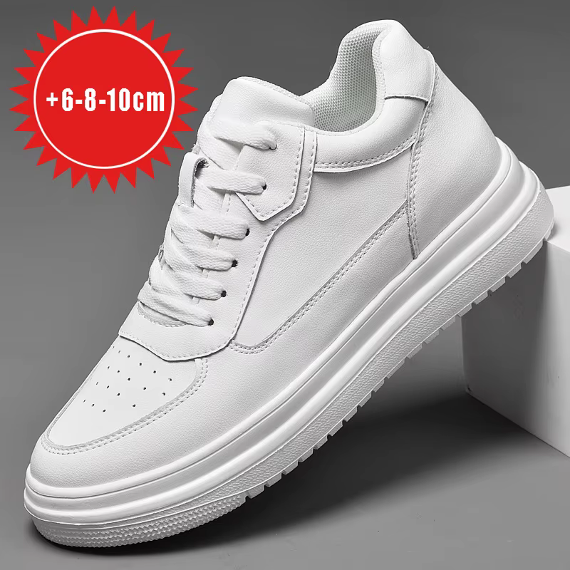 Chaussures d'ascenseur rehaussantes en cuir véritable pour hommes