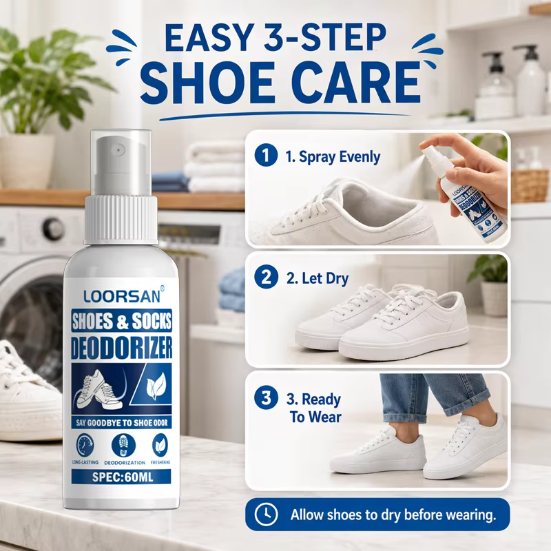 Spray désodorisant pour chaussures et chaussettes Loorsan