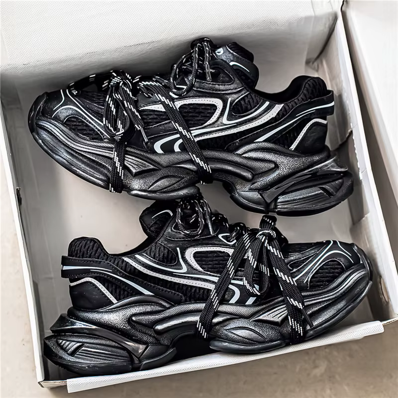 Chaussures de sport respirantes en maille pour hommes