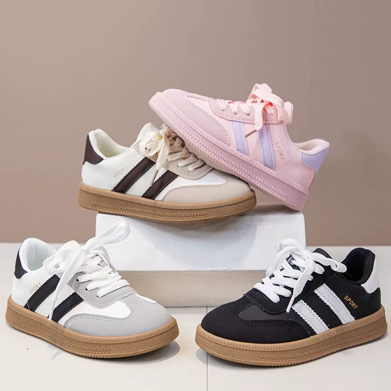 Chaussures De planche pour enfants baskets pour garçons 3-18 ans kaki