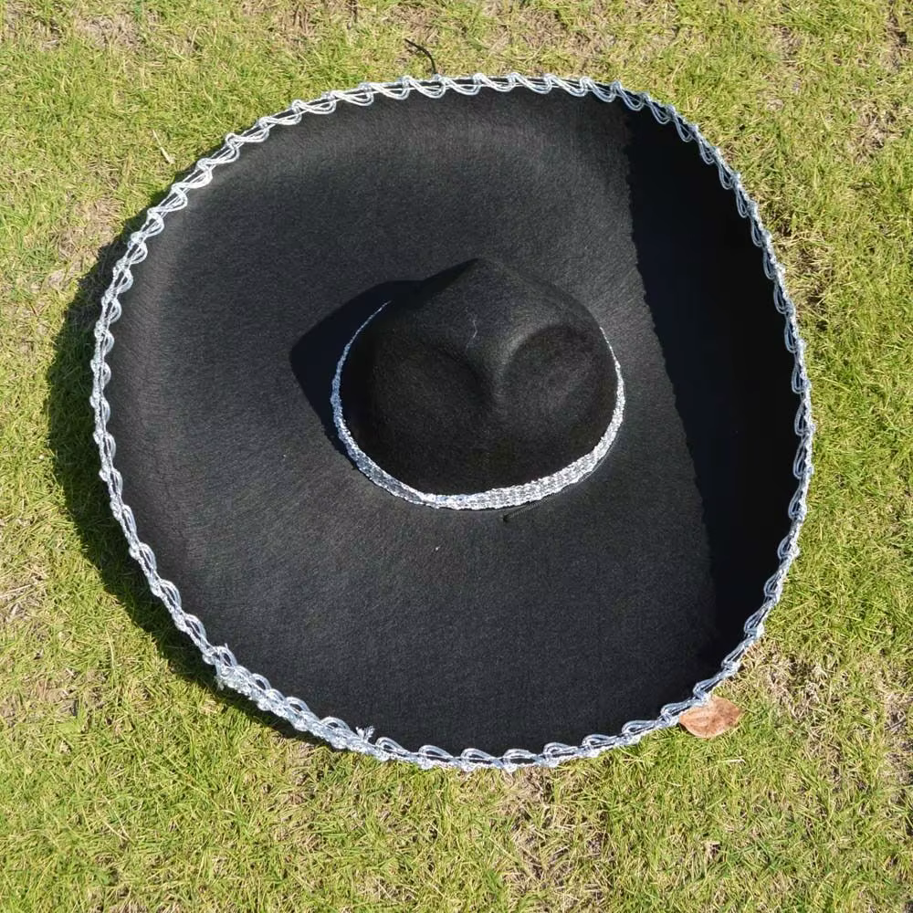Chapeau Sombrero de Style ethnique, grand chapeau de soleil respirant, chapeau du mexique à bord roulé, casquettes mexicaines pour hommes et femmes