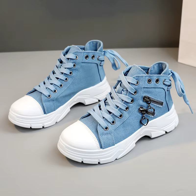 Nouvelle toile haut de gamme femmes chaussures 2025 printemps respirant Denim baskets