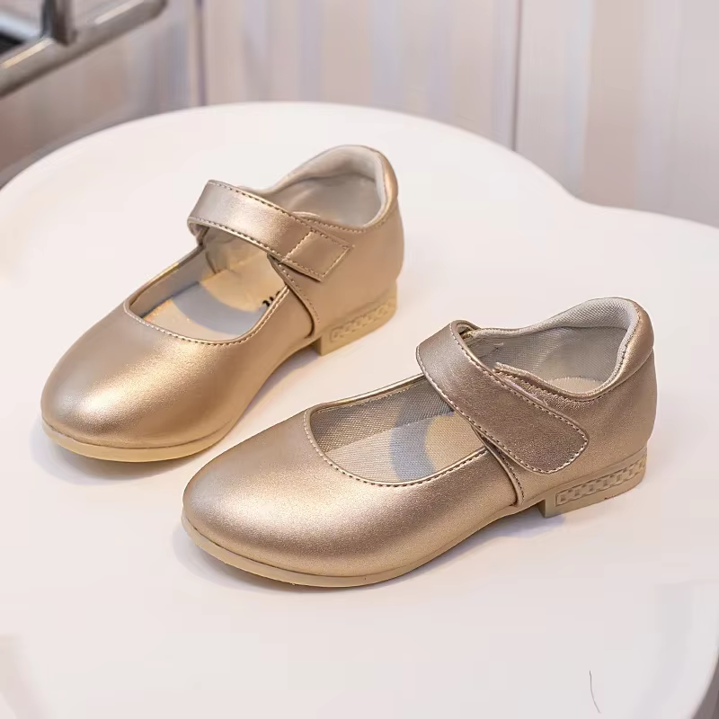 Filles princesse chaussures en cuir PU polyvalent décontracté semelle souple respirant enfants