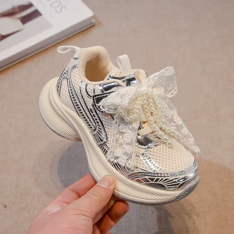 Chaussures de sport pour filles printemps automne rose