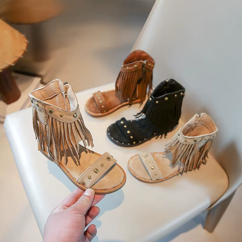 Sandales cloutées mode chaussures pour enfants filles