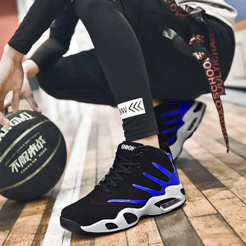 Baskets montantes pour hommes chaussures de basket-ball multifonctions de créateur