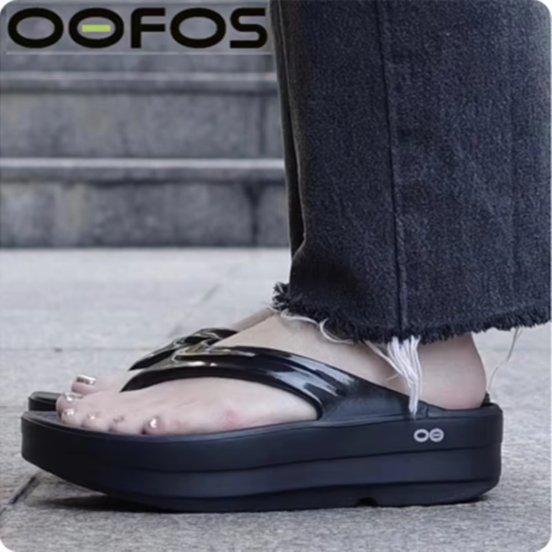 OOFOS sandales originales-chaussures de récupération légères pantoufles hommes femmes fond souple intérieur maison
