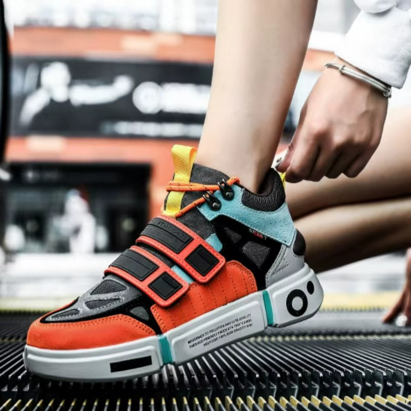 Chaussures pour hommes baskets d'extérieur unisexe mode à lacets