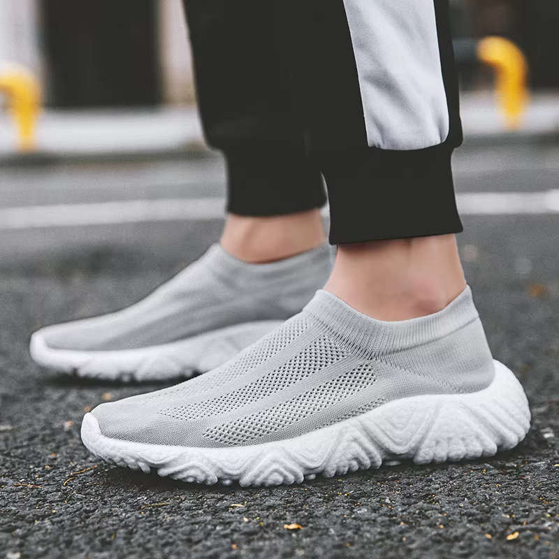 Baskets légères en maille respirante pour hommes, chaussures décontractées