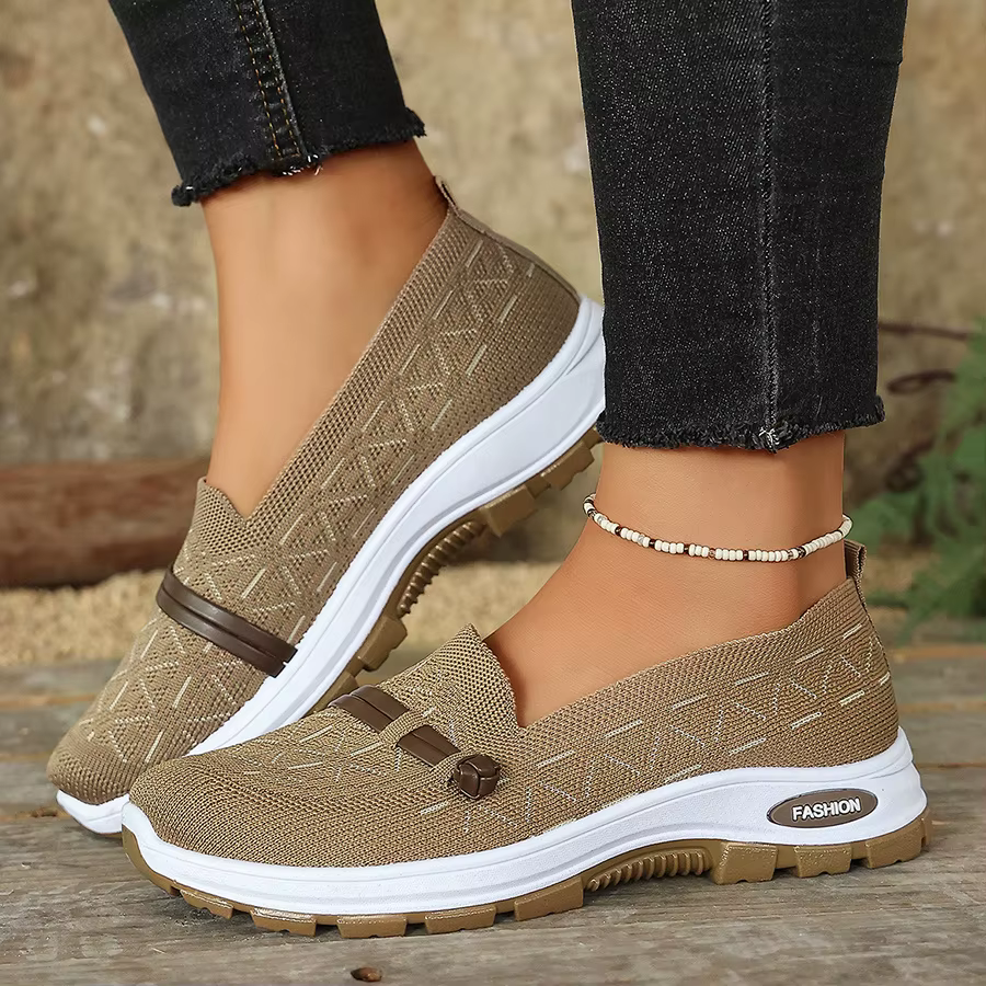 Baskets habillées confortables pour femmes avec soutien de la voûte plantaire