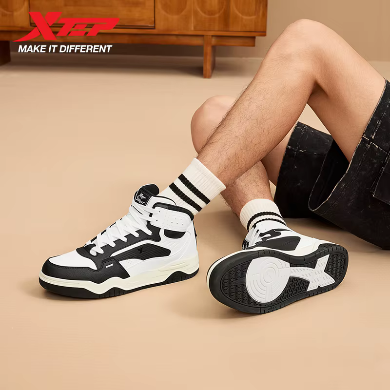 Xtep décontracté chaussures pour hommes Style de rue respirant mode Absorption des chocs durabilité coussin loisirs extérieur Sneaker 875319310001