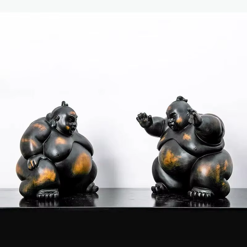 Ornements en résine de style japonais, artisanat de décoration, accessoires pour la maison, statue, bibelot, décoration de salon, figurines, cadeau