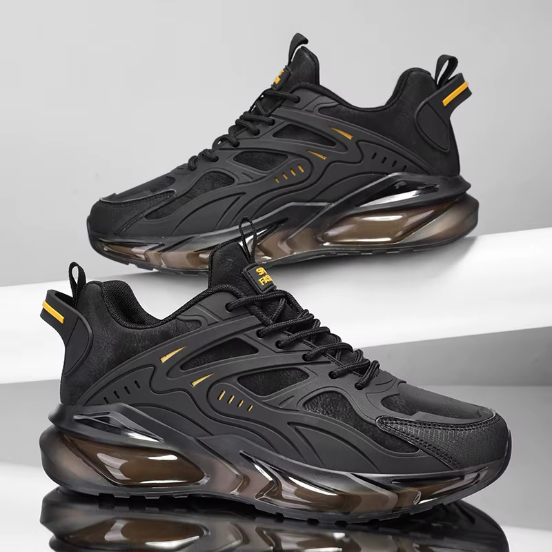 YRZL hommes baskets Sport décontracté respirant chaussures de course confortable marche léger maille chaussure en plein air anti-dérapant Tennis homme