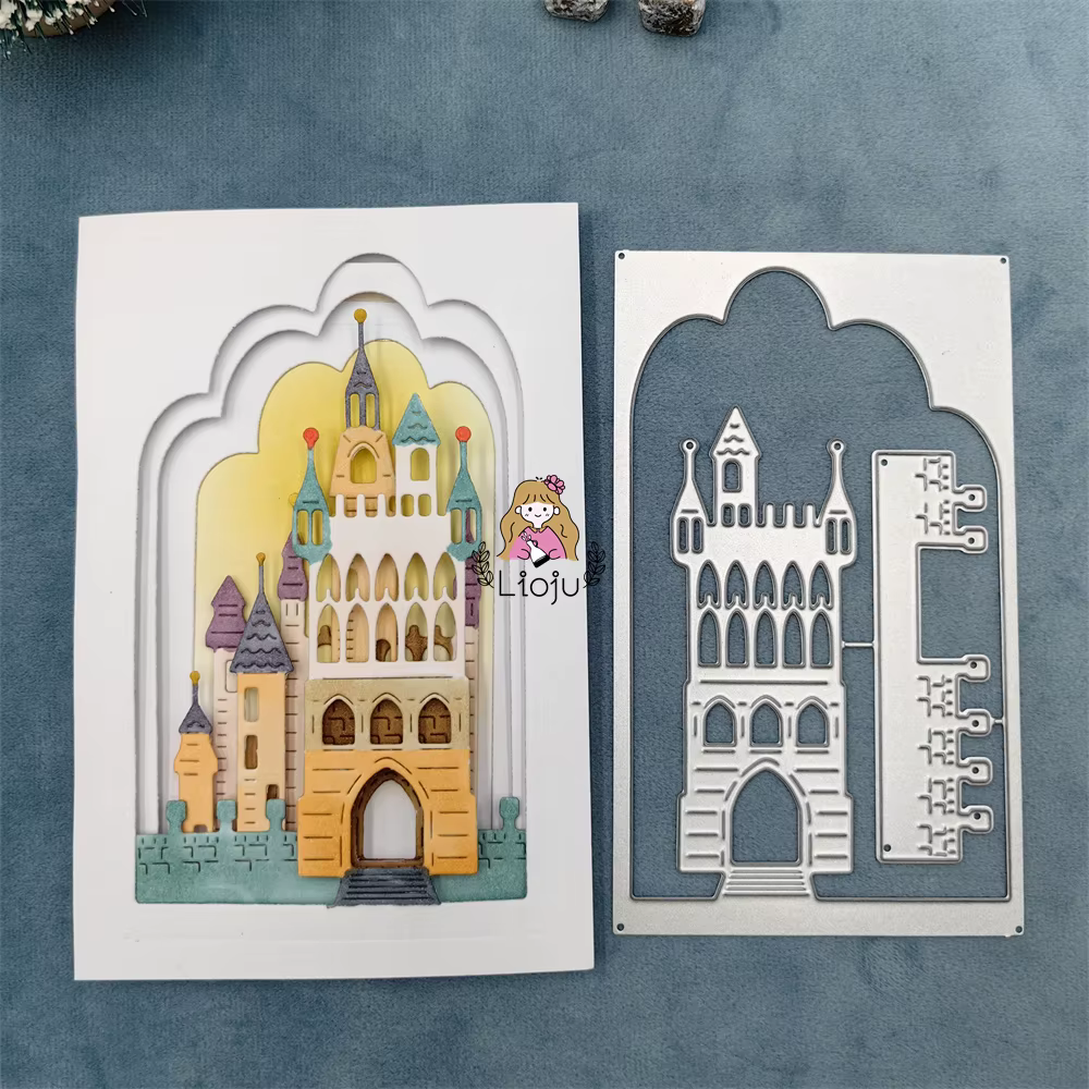 Matrices de Découpe de Château Vintage, Architecture, Pratique du Bricolage, Scrapbooking, Album
