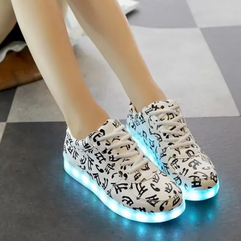 Baskets lumineuses pour femmes chaussures