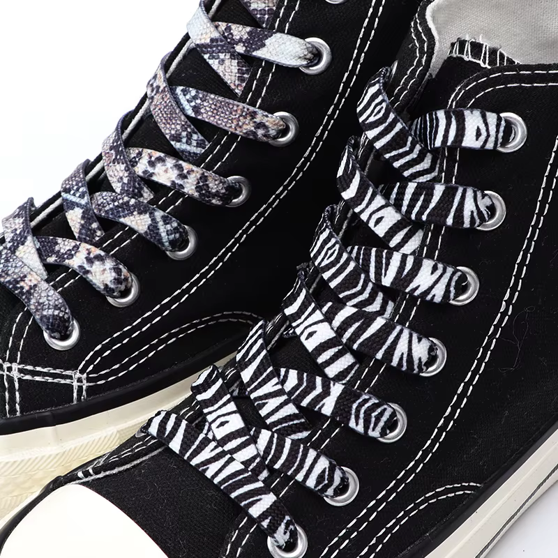 Lacets de chaussures en toile unisexe