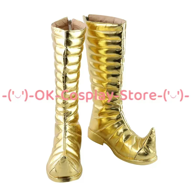 [Personnalisé] JoJo's Bizarre Adventure Dio Brando Cosplay chaussures Anime jeu de rôle accessoire de déguisement Halloween fête bottes en cuir PU